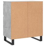vidaXL Buffet Gris béton 60x35x70 cm Bois d'ingénierie