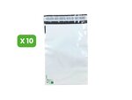 10 Enveloppes plastique opaques ECO 60 microns N°1 - 170x230mm
