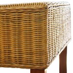 vidaXL Chaises à manger lot de 6 marron rotin naturel