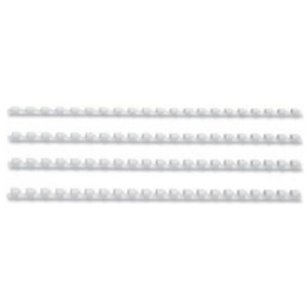 Lot de 100 CombBind Peignes de reliure blanc 12 mm GBC