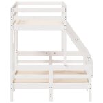 vidaXL Lit superposé 80x200/120x200 cm blanc bois de pin massif
