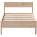 vidaXL Cadre de lit sans matelas 90x200 cm bois de pin massif