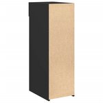 vidaXL Buffet noir 30x42 5x93 cm bois d'ingénierie