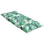 vidaXL Coussins de chaise à dossier haut lot de 4 modèle de feuille
