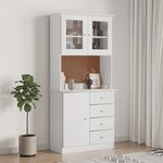 vidaXL Buffet ALTA blanc 77x35x165 cm bois massif de pin