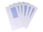 Lot de 250 enveloppe dl avec fenêtre blanche 110 x 220 mm