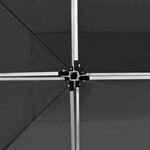 vidaXL Tente de réception pliable à parois Aluminium 4 5x3m Anthracite