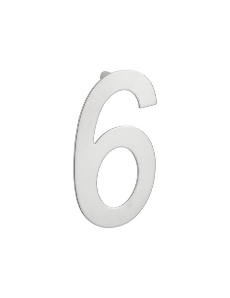 THIRARD - Chiffre 6 à visser  inox  H.100mm