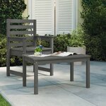 vidaXL Table de jardin gris 82 5x50 5x45 cm bois massif de pin