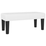 vidaXL Sommier à lattes de lit avec matelas Blanc 120x200cm Similicuir