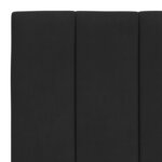 vidaXL Cadre de lit avec tête de lit Noir 80x200 cm Velours