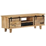 vidaXL Meuble TV 120x30x40 cm Bois massif de manguier