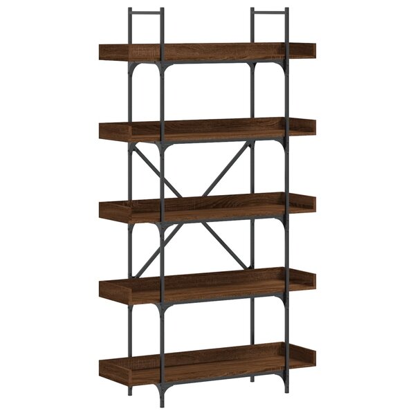vidaXL Bibliothèque 5 niveaux chêne marron 100x33x180 5 cm