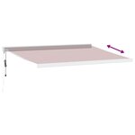 vidaXL Auvent rétractable automatique bordeaux 400x300 cm