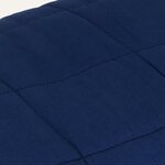 vidaXL Couverture lestée Bleu 235x290 cm 11 kg Tissu