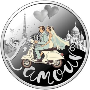 Pièce de monnaie en Argent 500 Francs g 17.50 Millésime 2025 WEDDING