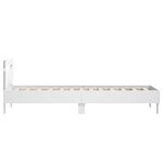 vidaXL Cadre de lit avec tête de lit blanc 75x190 cm bois d'ingénierie