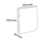 Classeur 2 anneaux 15mm carte lustrée - a4 - rose - x 10 - exacompta