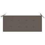 vidaXL Banc de jardin avec coussin 120 cm Bambou