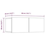 vidaXL Meubles TV 4 Pièces chêne marron 80x30x30 cm bois ingénierie