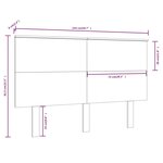 vidaXL Tête de lit 144x6x82 5 cm Bois massif de pin