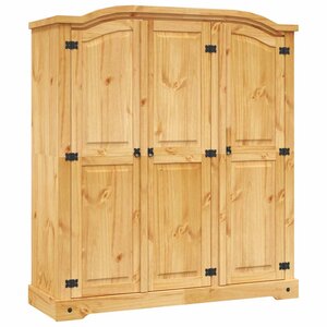 vidaXL Garde-robe avec 3 portes Gamme Corona pin mexicain