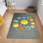 Tapis pour chambre Enfant 80 x 150 cm - Gris