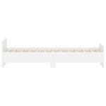 vidaXL Cadre de lit blanc 90x190 cm bois d'ingénierie