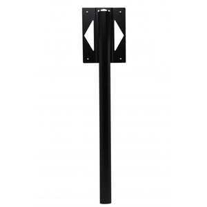 Pied elliptique à sceller pour boîte aux lettres Renz - noir mat - RAL 9005M