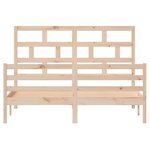 vidaXL Cadre de lit sans matelas bois massif 160x200 cm