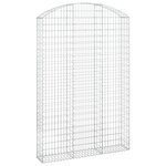 vidaXL Panier de gabions arqué 150x30x220/240 cm Fer galvanisé