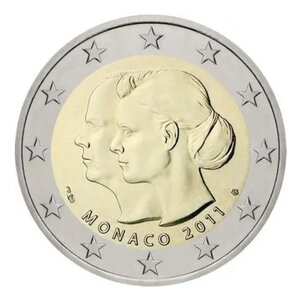 2 euros commémorative Monaco 2011 - Mariage Princier.
