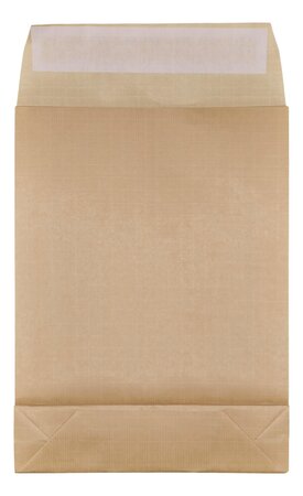 Lot de 10 enveloppes pochettes kraft armé à soufflet marron 280 x 365 + 70 mm