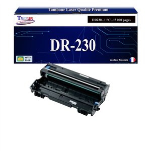 T3AZUR - Kit Tambour compatible Brother HL-3040 HL-3040CN HL-3070 HL-3070CW DR230 (DR-230CL) - T3AZUR