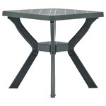 vidaXL Table de bistro Vert 70x70x72 cm Plastique