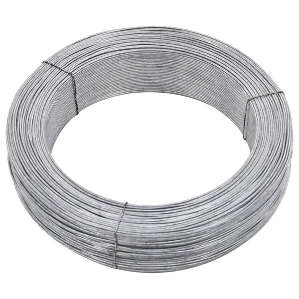 vidaXL Fil de liaison de clôture 250 m 1 4 mm Acier
