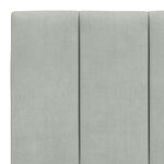 vidaXL Lit avec matelas gris clair 160x200 cm velours