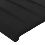 vidaXL Cadre de lit avec tête de lit Noir 200x200 cm Velours