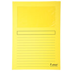 Paquet 100 chemises à fenêtre FOREVER Jaune EXACOMPTA
