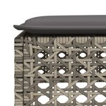 vidaXL Salon de jardin 6 Pièces avec coussins gris résine tressée