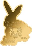 Pièce de monnaie en Or 3000 Francs g 0.031 (1/1000 oz) Millésime 2025 Gold Gift EASTER BUNNY 1/1000
