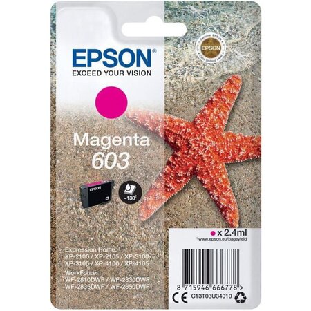 Epson cartouche d'encre singlepack 603 ink - magenta