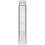 vidaXL Paniers à gabions arqués 15 Pièces 200x50x200/220 cm Fer galvanisé