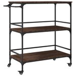 vidaXL Chariot cuisine chêne marron 100 5x50x105 cm bois d'ingénierie