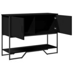 vidaXL Table console noir 100x35x74 5 cm bois d'ingénierie