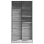 vidaXL Garde-robe sonoma gris 100x50x200 cm bois d'ingénierie