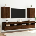 vidaXL Meubles TV muraux 2 Pièces chêne marron 40 5x30x60 cm