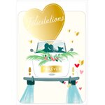 Carte de Vœux Thème Amour Party Time - Plusieurs Styles - Félicitations - Draeger