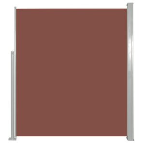vidaXL Auvent latéral rétractable de patio 120x500 cm Marron