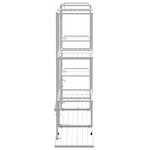 vidaXL Jardinière 94 5x25x89 cm Blanc Fer
